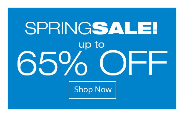 Spring Sale up to 65% off