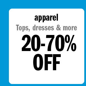 Apparel 20-70% OFF