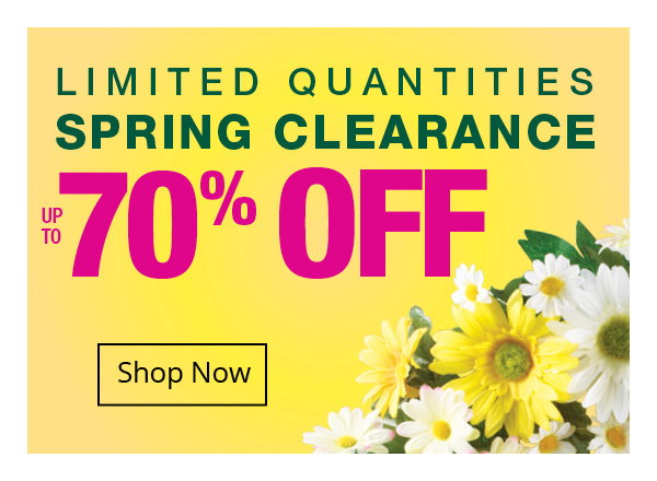 Spring Clearance up to 70% off