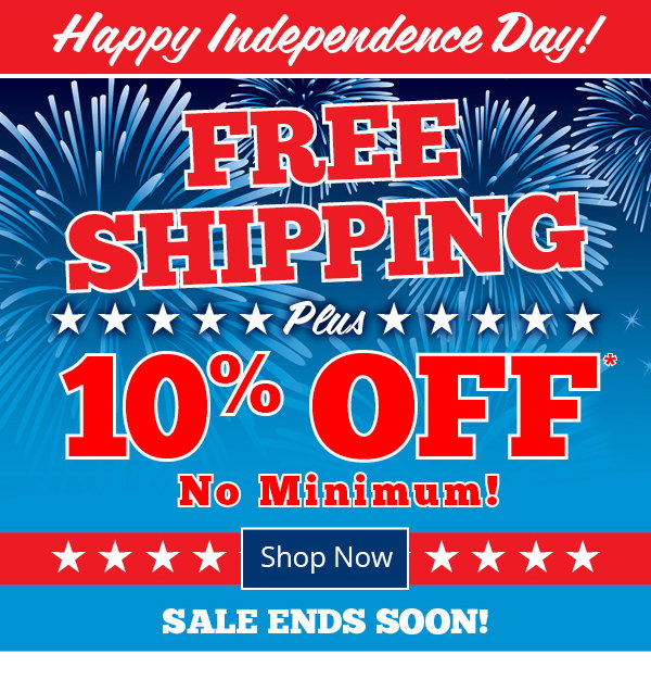 10% Off + Free Shipping On Orders No Minimum!