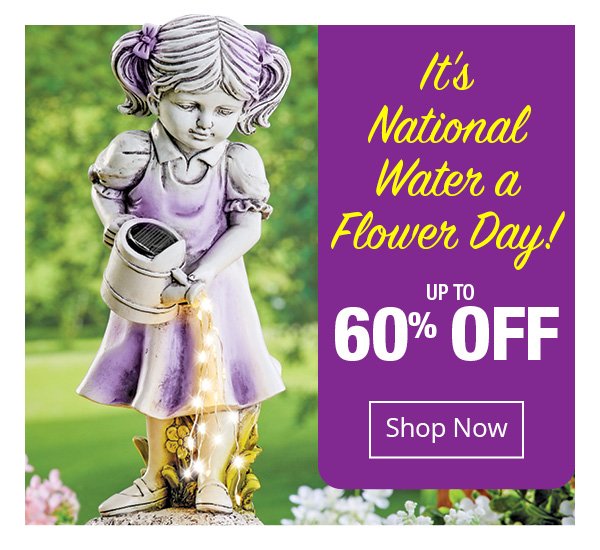 Its National Water a Flower Day! up to 60% off