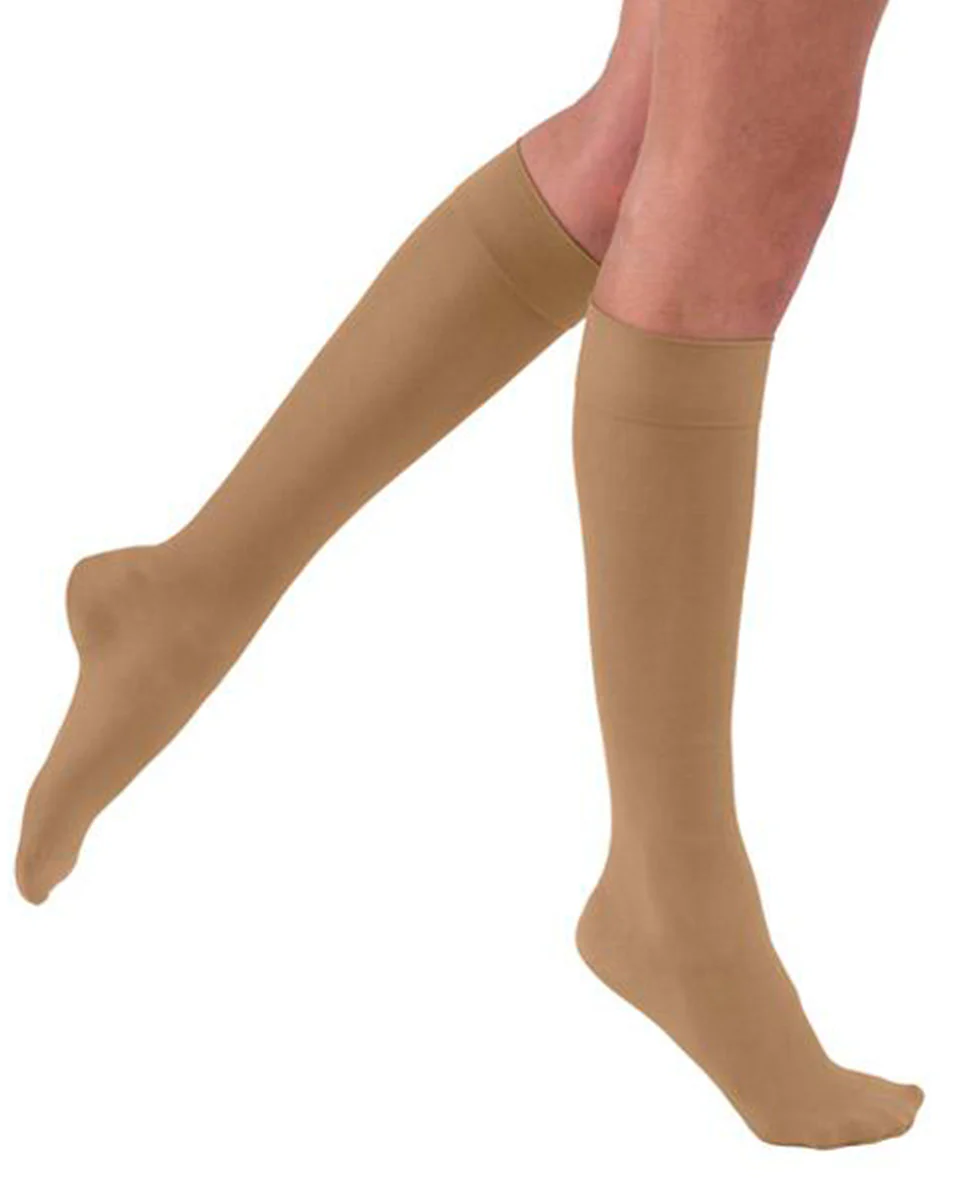 Image of Jobst UltraSheer Women's Knee High Stockings 8-15 mmHg