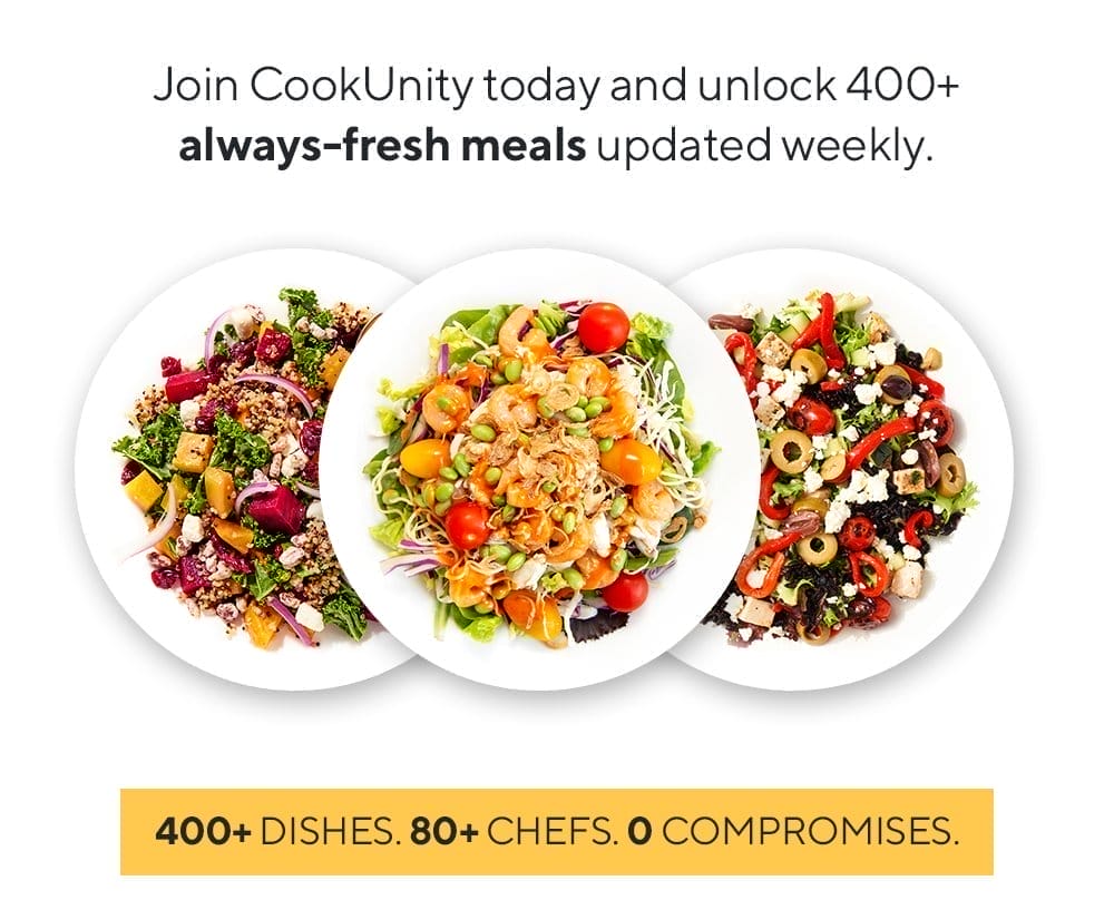 Unlock 400+ always fresh meals