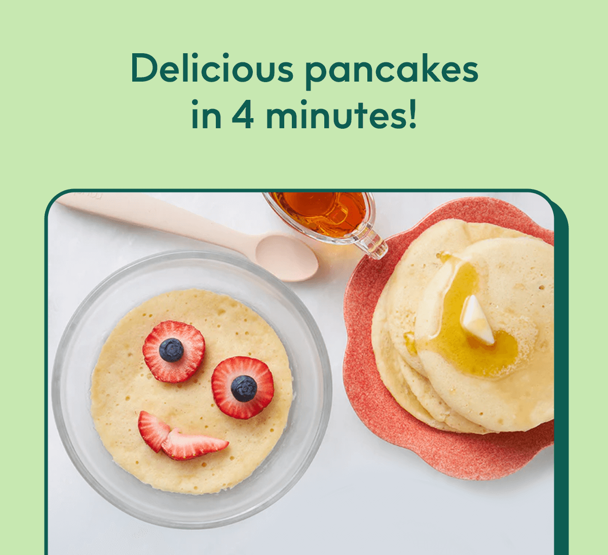Delicious pancakes in 4 minutes!