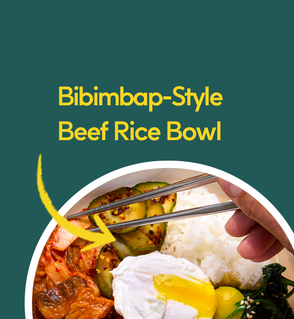 Bibimbap-Style Beef Rice Bowl