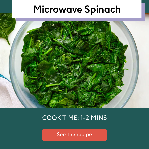 microwave spinach