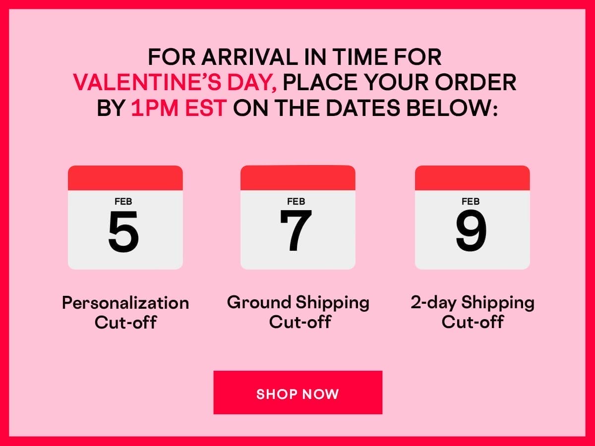 Shop Valentine's Day Personalization