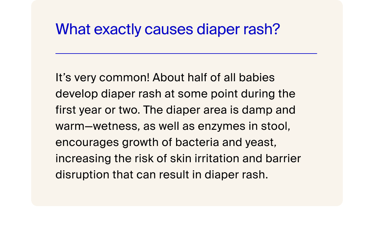 What exactly causes diaper rash?