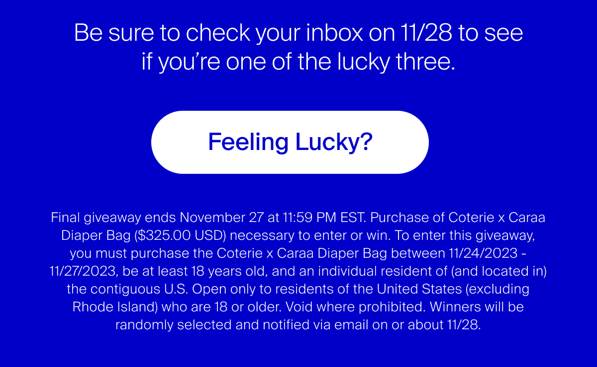 Feeling Lucky?