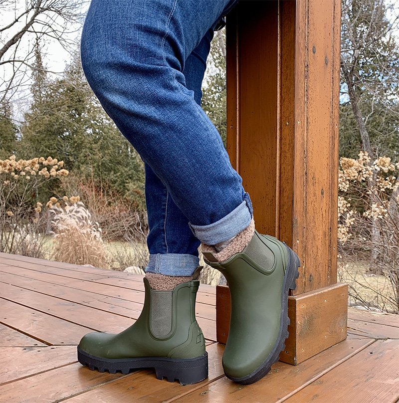 Ignite Rubber Waterproof Boot in Green