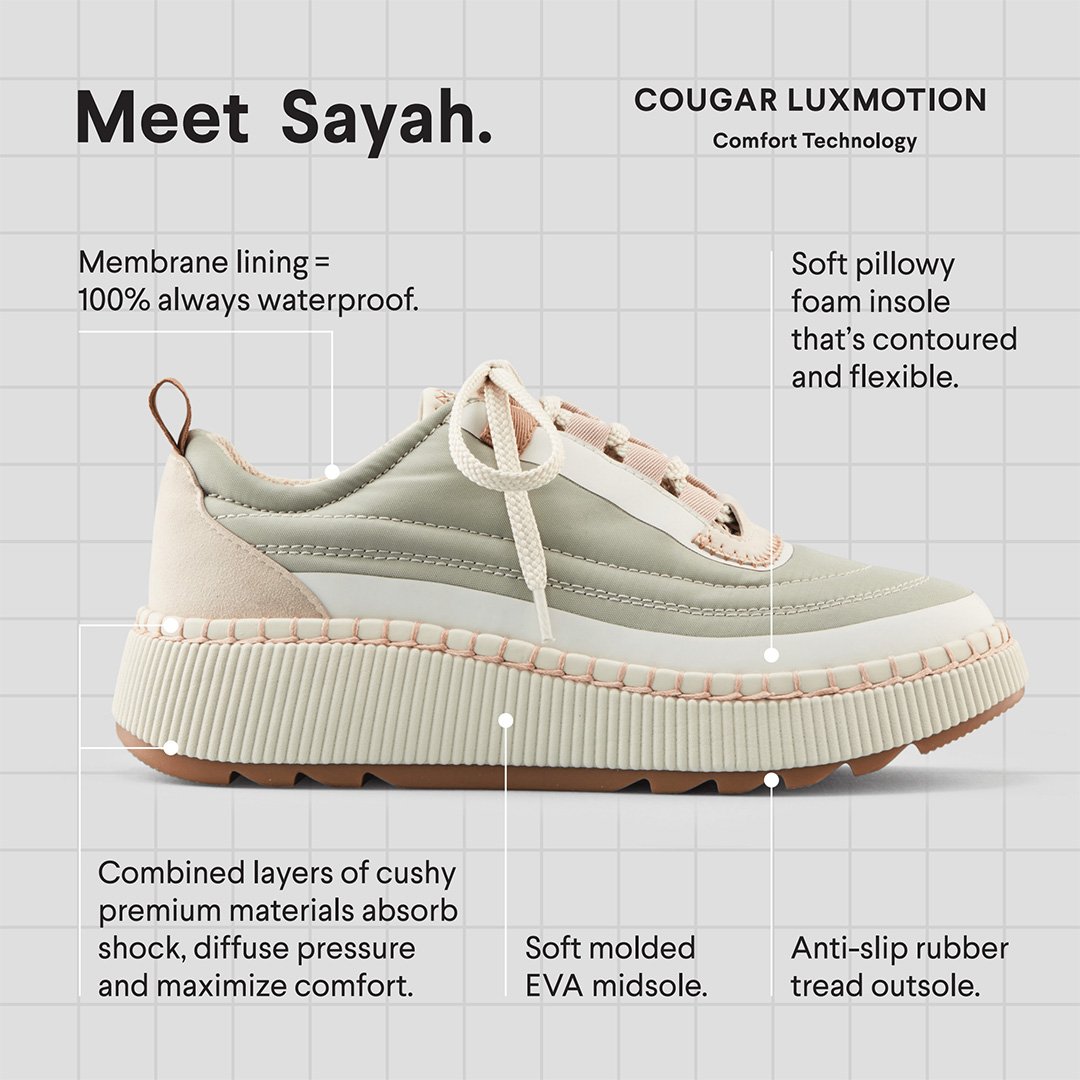 Sayah Luxmotion Nylon and Suede Waterproof Sneakers