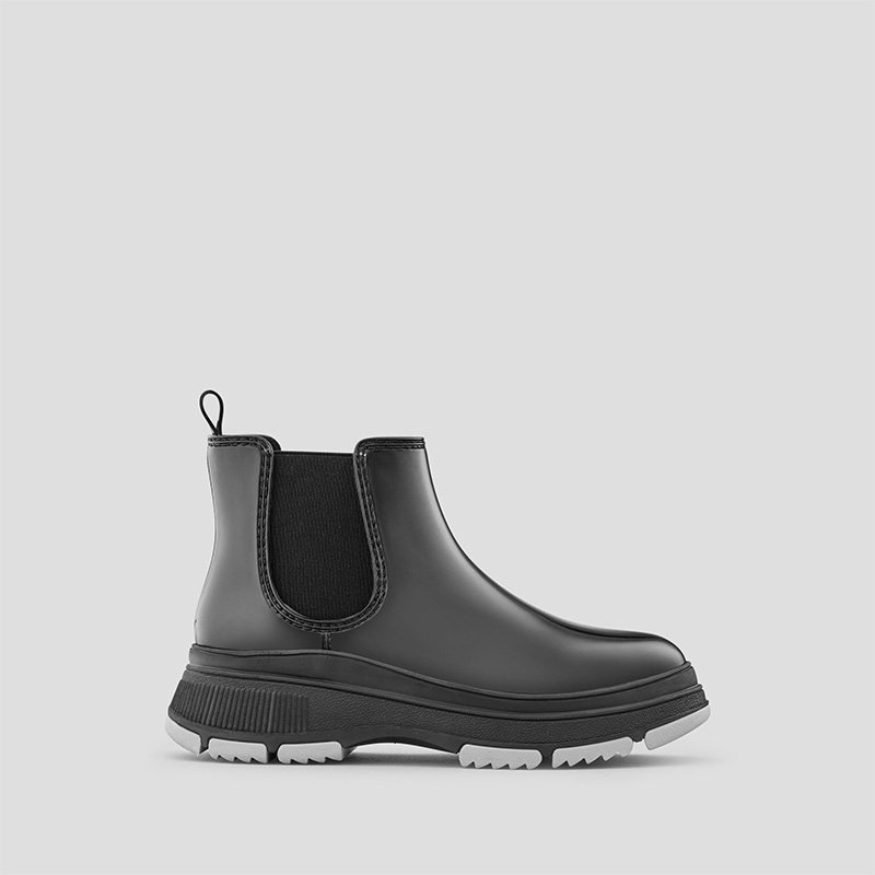 Berlin Chelsea Rain Boot in Black