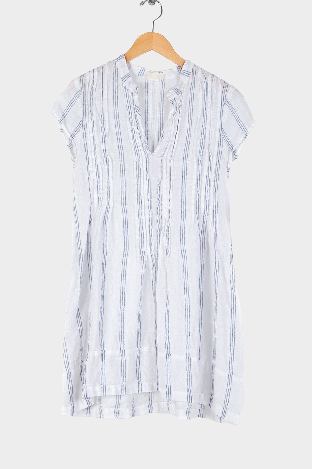 Yarn Dyed Linen Checkered Tunic