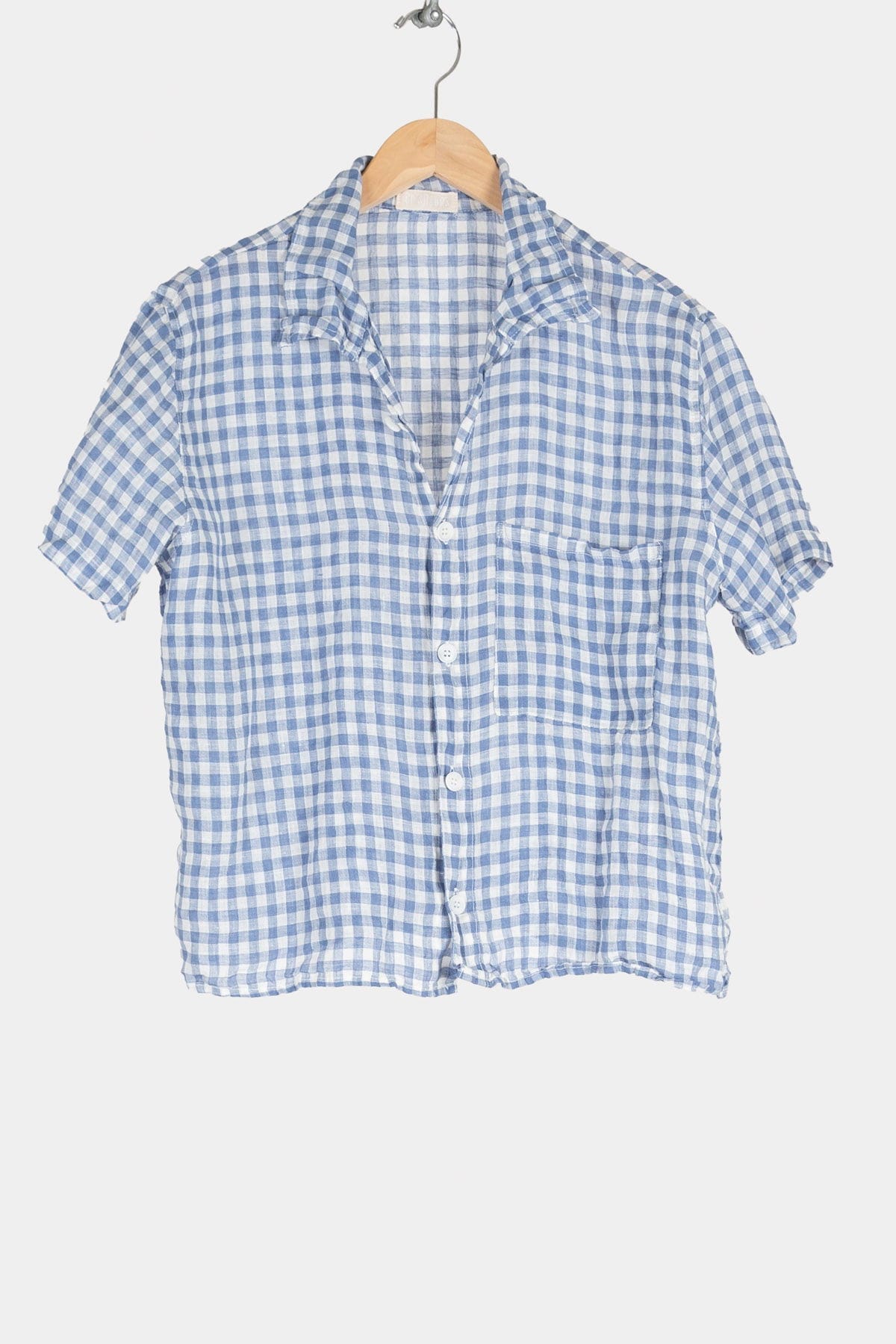 Yarn Dyed Linen Checkered Shirt