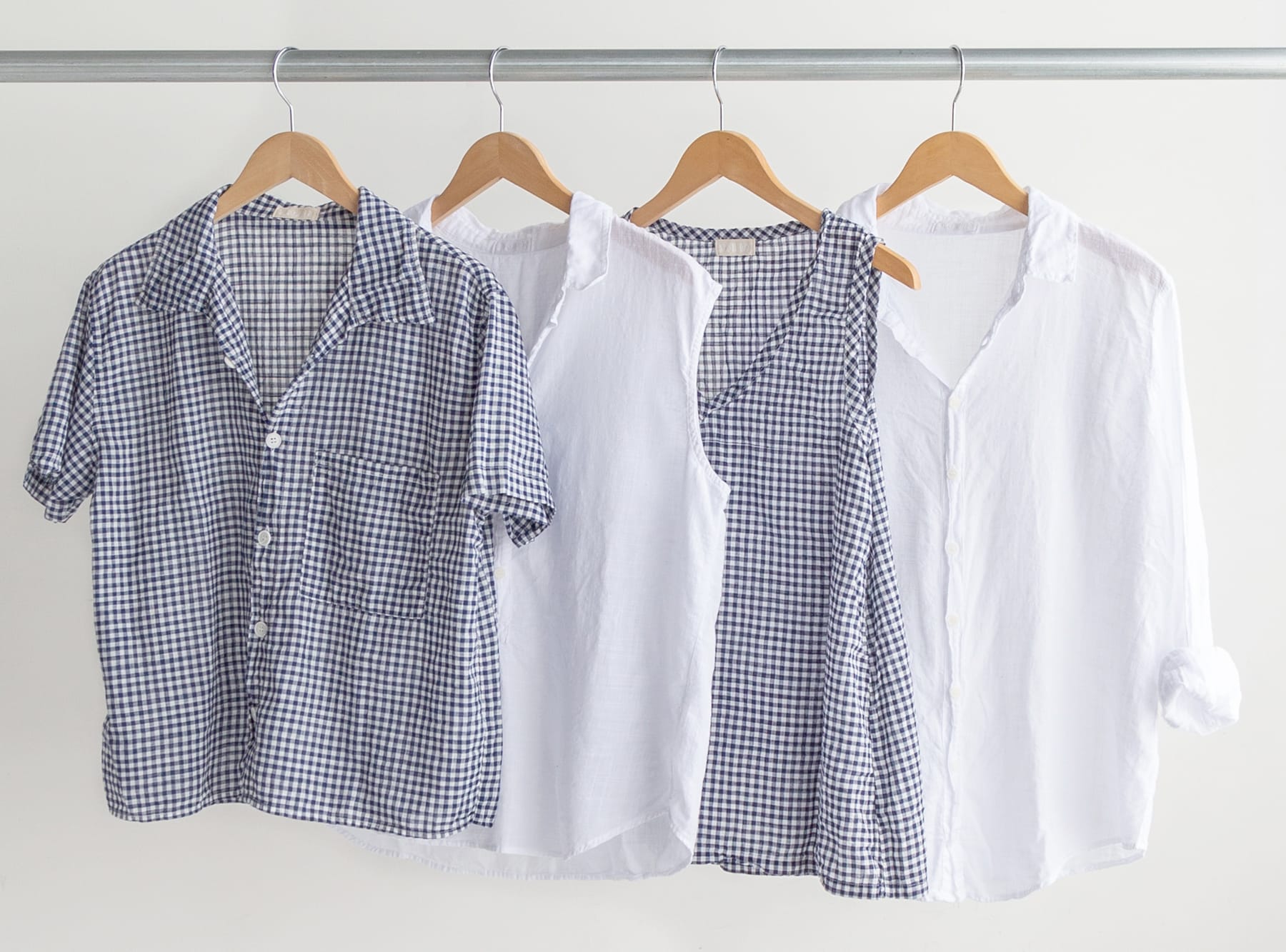 Rack cotton shirts