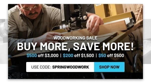 Woodworking sale