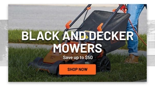 Black and decker mowers