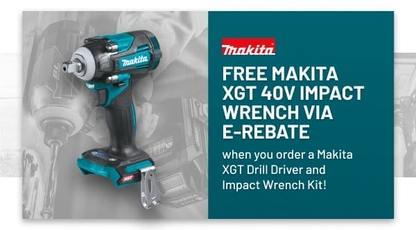 Free Makita XGT 40V impact wrench