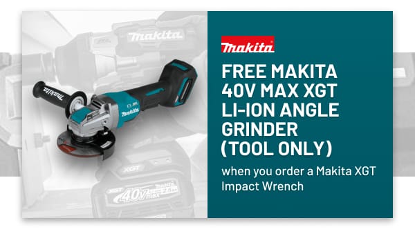 Free Makita 40V Max XGT Angle Grinder