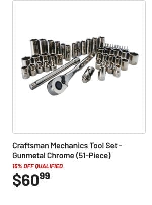 Craftsman Mechanics Tool Set - Gunmetal Chrome