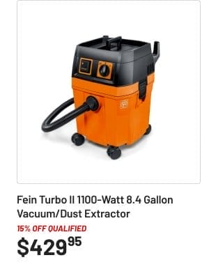 Fein Turbo II 1100-Watt 8.4 Gallon Vacuum/Dust Extractor