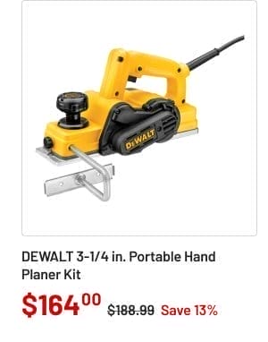 DEWALT portable hand planer kit