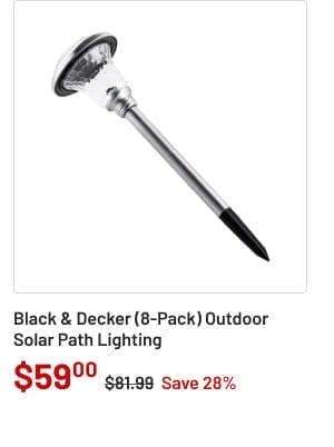 Black & Decker outdoor solar path lighting