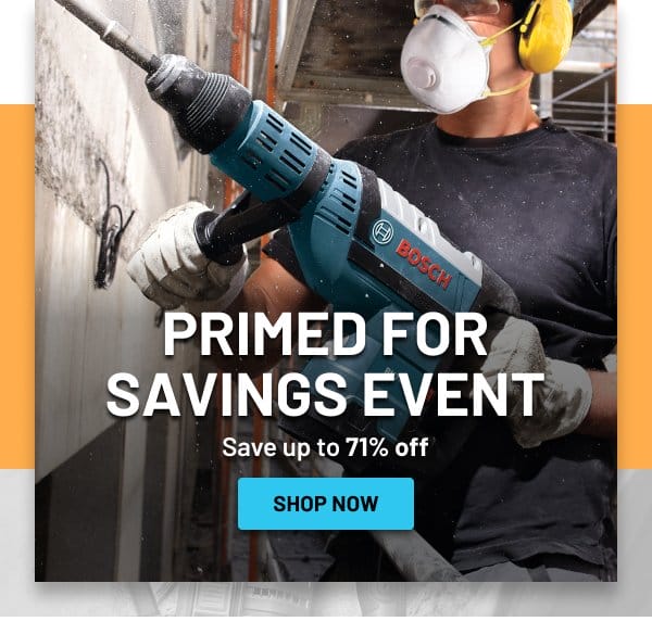 Primed for savings event