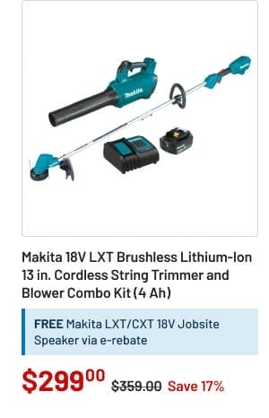 Makita Cordless String Trimmer and Blower Combo Kit