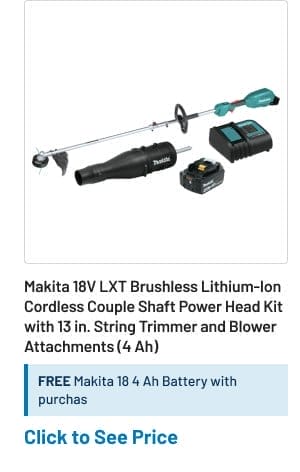 Makita 18V LXT Brushless Lithium-Ion Cordless Couple Shaft Power Head Kit