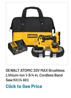 DEWALT ATOMIC 20V MAX Brushless Lithium-Ion 1-3/4 in. Cordless Band Saw Kit