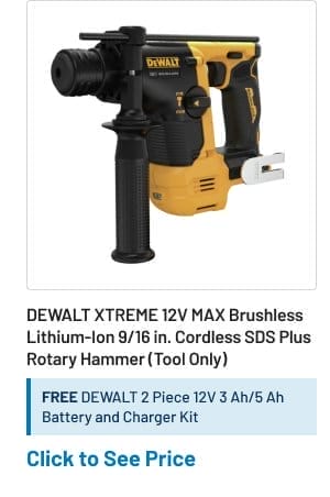 DEWALT XTREME 12V MAX Brushless Lithium-Ion 9/16 in. Cordless SDS Plus Rotary Hammer