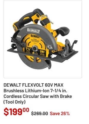 DEWALT Cordless Circular Saw with Brake