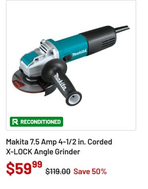 Makita 7.5 Amp 4-1/2 in. Corded X-LOCK Angle Grinder