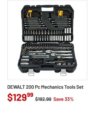 Dewalt 200 Pc Mechanics Tools Set