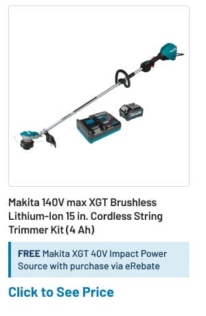 Makita 40V max XGT Brushless Lithium-Ion 15 in. Cordless String Trimmer Kit