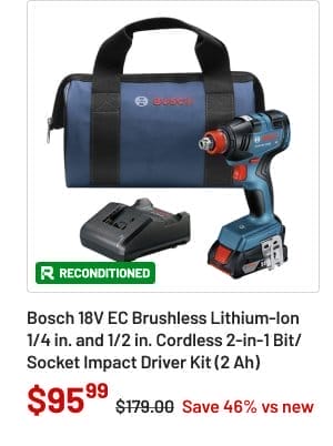 Bosch Cordless 2-in-1 Bit/Socket Impact Driver Kit