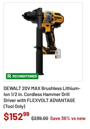 DEWALT Cordless Hammer Drill Driver with FLEXVOLT ADVANTAGE