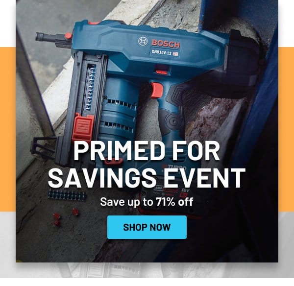 Primed for savings event