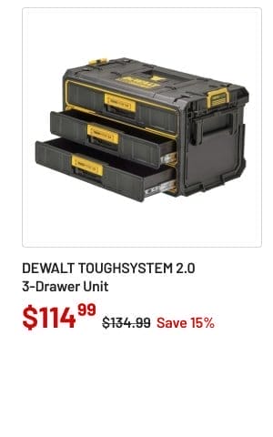 Dewalt TOUGHSYSTEM 2.0 3-Drawer Unit