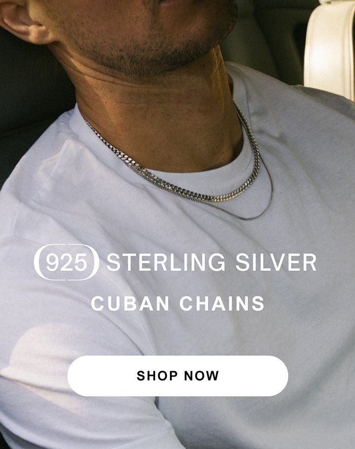 925 Sterling Silver Cuban Chains