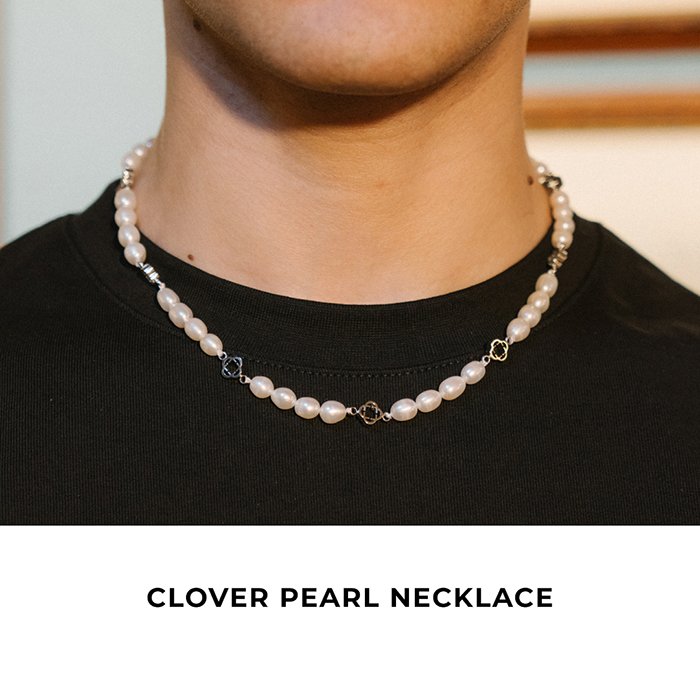 Clover Pearl Necklace