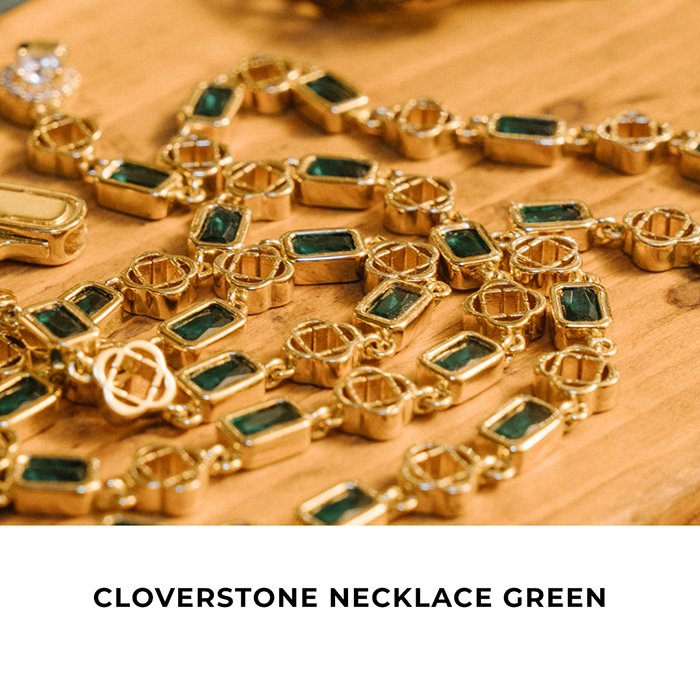 Cloverstone Necklace Green