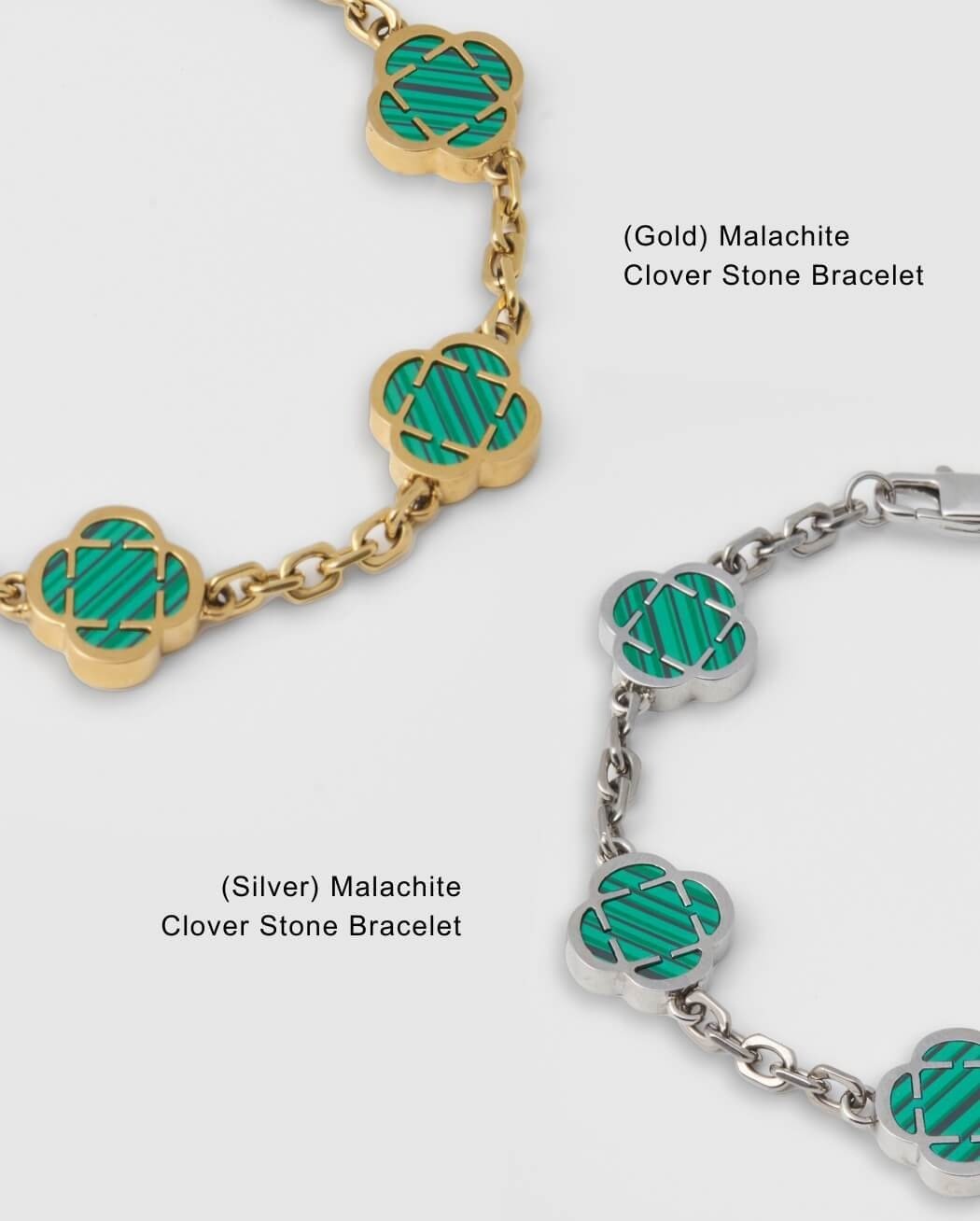 Malachite Clover Stone