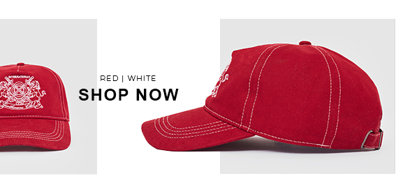 GENTLEMEN'S CLUB HAT(RED/WHITE)