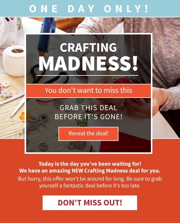 One Day Only - Crafting Madness!