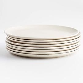 Craft Linen Flat Dinner Plates, Set of 8