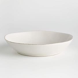 Marin White Low Bowl