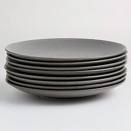 Craft Charcoal Grey Coupe Dinner Plates, Set of 8