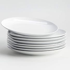 Aspen Coupe Dinner Plates, Set of 8